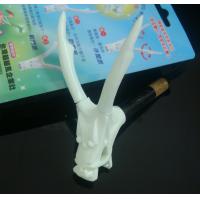 夜光白玉龍首支架