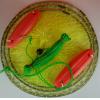 魚網鋼絲圈 2支浮 8M線